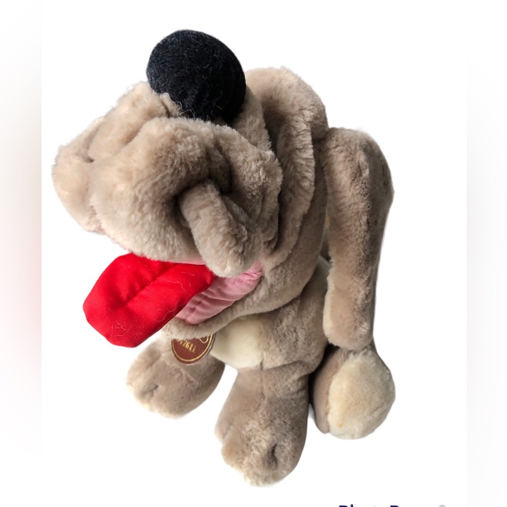 Ganz Bros Heritage Collection Wrinkles the Dog 9" Seated Plush Vintage 1984